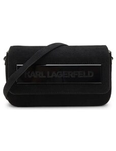 Karl Lagerfeld Kůžoná crossbody kabelka k/essential k sm flap shb sued