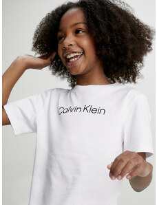 Dětské pyžamo Unisex Pyjama Set Modern Cotton KK0KK000910W0 bílá/černá - Calvin Klein