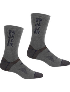 Pánské ponožky 2 Wool Hiker šedé model 18684693 - Regatta