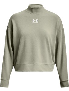 Under Armour Rival Terry Mock Crew-GRN