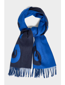 ŠÁLA GANT GRAPHIC JACQUARD WOVEN SCARF modrá None