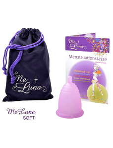 Menstruační kalíšek Me Luna Soft M s kuličkou růžová (MELU002)