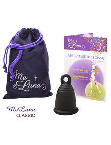 Menstruační kalíšek Me Luna Classic S s očkem černá (MELU015)