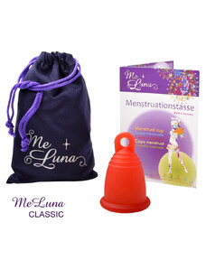 Menstruační kalíšek Me Luna Classic M s očkem červená (MELU027)