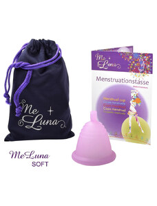 Menstruační kalíšek Me Luna Soft XL Shorty s kuličkou růžová (MELU088)