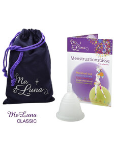 Menstruační kalíšek Me Luna Classic M Shorty se stopkou čirá (MELU102)