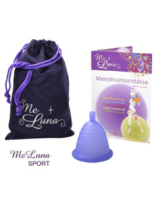 Menstruační kalíšek Me Luna Sport L Shorty s kuličkou violet (MELU115)