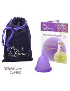 Menstruační kalíšek Me Luna Classic M Shorty se stopkou fialová (MELU118)