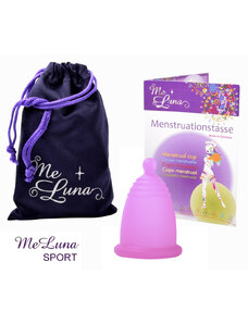 Menstruační kalíšek Me Luna Sport M s kuličkou fuchsia (MELU126)