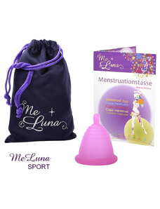 Menstruační kalíšek Me Luna Sport L Shorty s kuličkou fuchsia (MELU131)