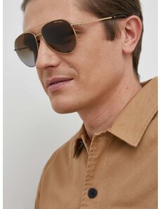 Sluneční brýle Armani Exchange pánské, zlatá barva