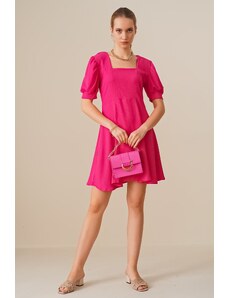 Bigdart 2339 Knitted Dress - Fuchsia