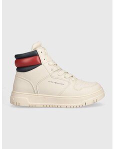 Dětské sneakers boty Tommy Hilfiger béžová barva