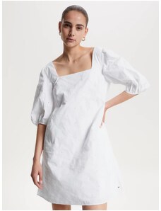 Bílé dámské vzorované šaty Tommy Hilfiger - Dámské