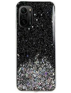 WOZINSKY Wozinsky Star Glitter silikonové pouzdro pro Xiaomi Redmi K40/Redmi K40 Pro+/Redmi K40 pro Xiaomi Redmi K40 černá