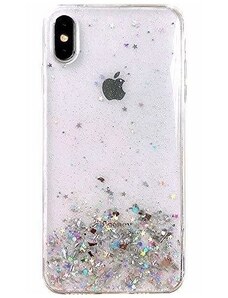 WOZINSKY Wozinsky Star Glitter silikonové pouzdro pro Apple iPhone XS Max bílá