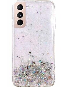 WOZINSKY Wozinsky Star Glitter silikonové pouzdro pro Samsung Galaxy S21 Plus 5G transparentní