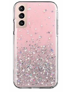 WOZINSKY Wozinsky Star Glitter silikonové pouzdro pro Samsung Galaxy S21 Plus 5G růžová