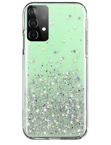 WOZINSKY Wozinsky Star Glitter silikonové pouzdro pro Samsung Galaxy A32 5G zelená