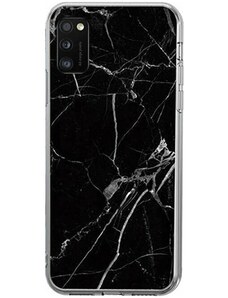 WOZINSKY Wozinsky Marble silikónové pouzdro pro Samsung Galaxy A02s černá