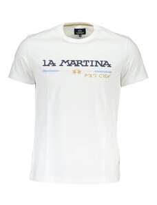 La Martina Pánské Bílé Tričko Polo Crew