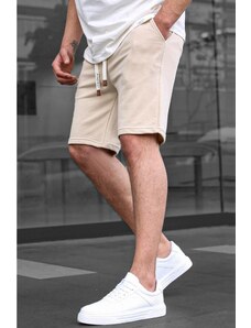 Madmext Beige Basic Men's Shorts 6505