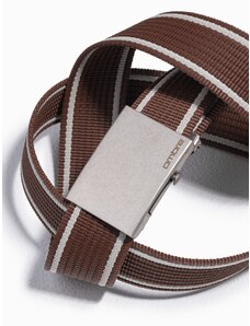 Ombre Clothing Pánský dvoubarevný pergamenový pásek - hnědý A820