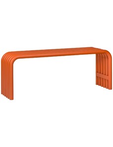 noo.ma Oranžová kovová lavice Nokk 114 cm