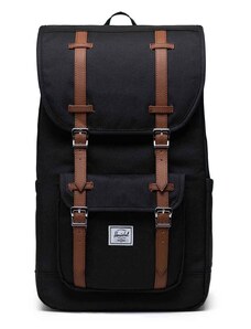 Batoh Herschel Little America Backpack černá barva, velký, hladký