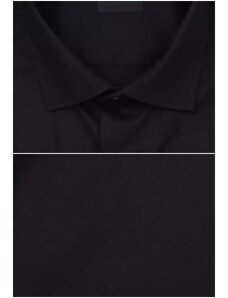 Limbeck černá košile jednobarevná