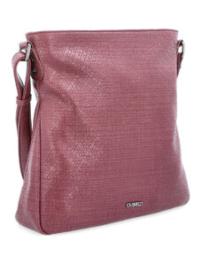 Kabelka ze syntetické kůže crossbody Carmelo vínová 4279 BO