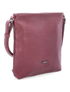 Kabelka ze syntetické kůže crossbody Carmelo vínová 4281 BO