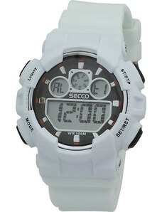 Digitální hodinky SECCO bílé