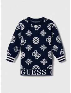 Dívčí šaty Guess tmavomodrá barva, mini