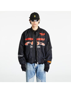 Pánský bomber HERON PRESTON Ex-Ray Nylon Bomber Black/ Red