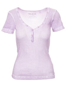 Guess dámské tričko Miranda s logem z Kamínků fialové