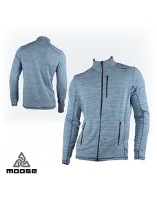 DOVRE MEN MERINO zimní mikina na zip Moose modrá S