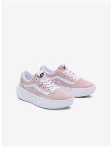 Světle růžové dámské tenisky se semišovými detaily VANS Old Skool O - Dámské