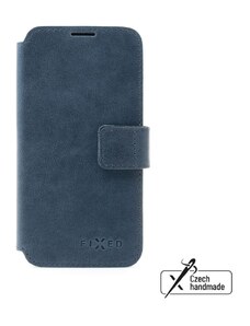 Kožené pouzdro typu kniha FIXED ProFit pro Samsung Galaxy S24+, modré