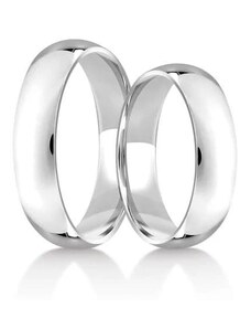 Aranys Stříbrné snubní prsteny 5 mm Rubi, 54