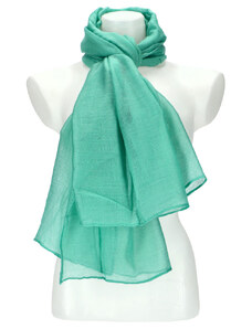 Cashmere Dámský letní šátek jednobarevný 183x77 cm zelená