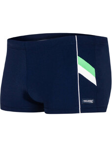 AQUA SPEED Man's Swimming Shorts Ricardo Navy Blue/White/Green Pattern 04