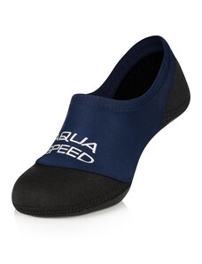 AQUA SPEED Unisex's Swimming Socks Neo Navy Blue/Black Pattern 10