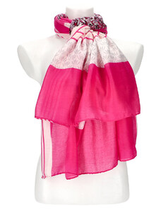 Cashmere Dámský letní šátek 180x86 cm růžová