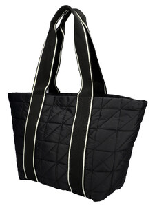 Am Montreux Barebag Velká dámská kabelka v prošívaném designu černá
