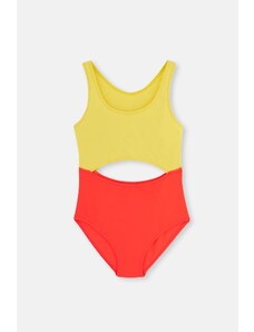 Dagi Yellow - Fuchsia Partial Swimsuit