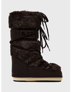 Sněhule Moon Boot Icon Faux Fur hnědá barva