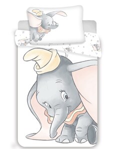 Jerry Fabrics Povlečení do postýlky 100x135 + 40x60 cm - Dumbo "Grey"