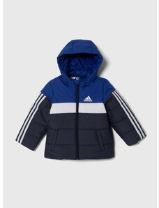 Dětská bunda adidas tmavomodrá barva