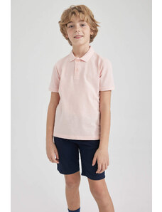 DEFACTO Boys Pique Short Sleeve Polo T-Shirt